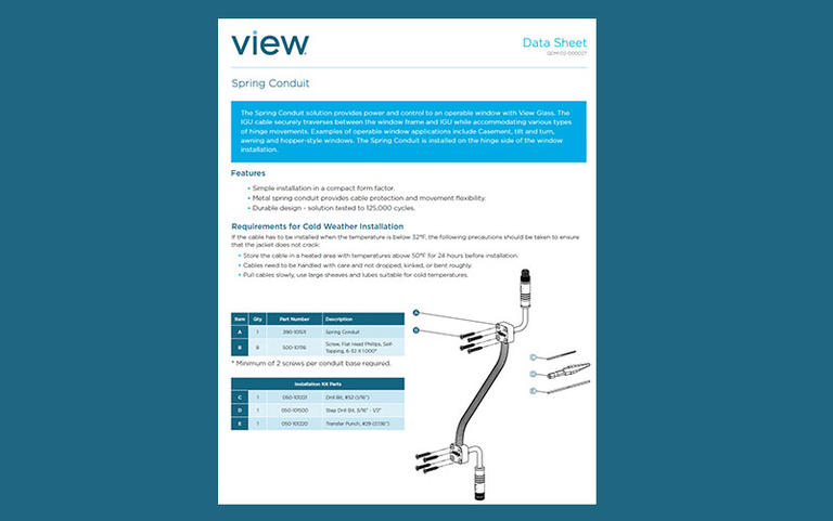 Data Sheet Spring Conduit